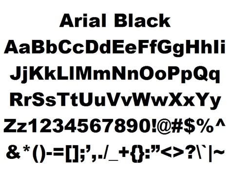 arial font download